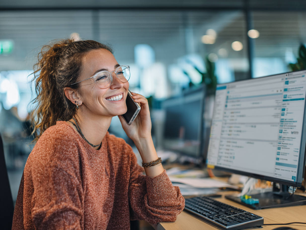 Soundproofing consultant scheduling a free ceiling acoustic assessment by phone
